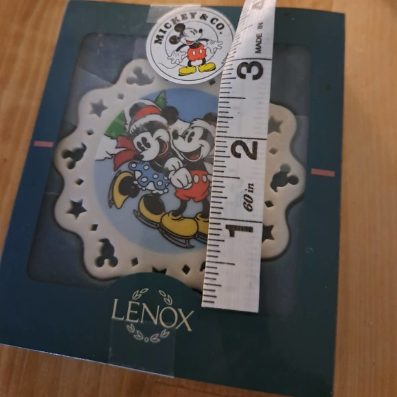 NIB LENOX Mickey & Minnie Tree Ornament in Box - Picture 2 of 5